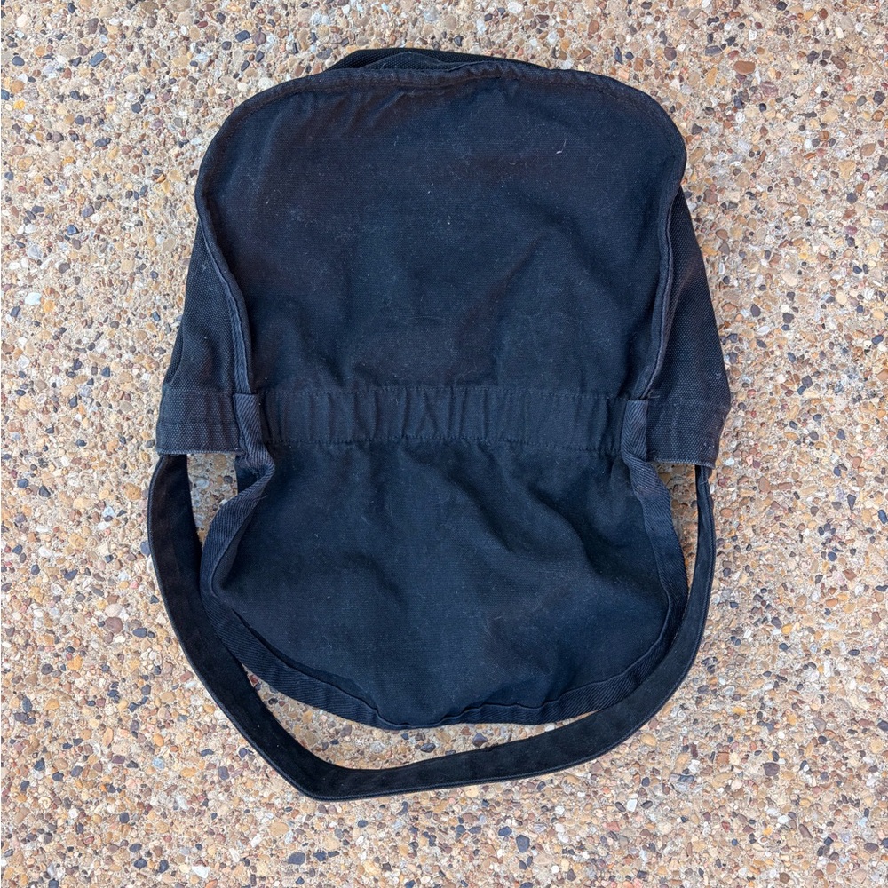 COMME des GARÇONS Homme Plus Black Canvas Shoulder Bag - Picture 3 of 3